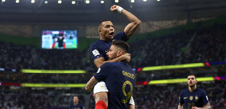 Números da França de Mbappe e Giroud na Copa do Catar impressionam